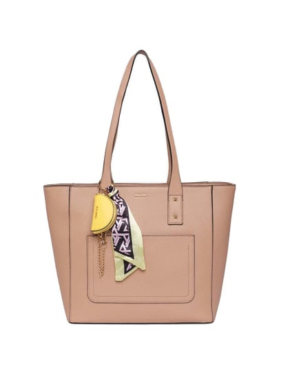 Buy Aldo Beige Solid Medium Tote Handbag Online At Best Price