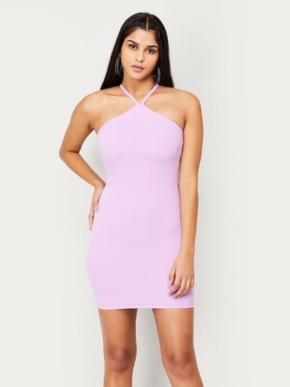 Buy Lavender Dresses for Women by POPWINGS Online | Ajio.com