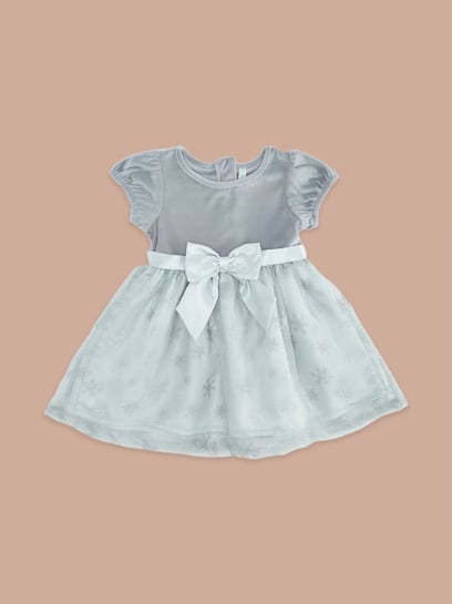 Grey frock for baby hot sale girl