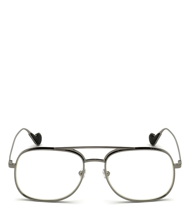 Buy Moncler Grey Oval Unisex Eye Frames Online @ Tata CLiQ Luxury