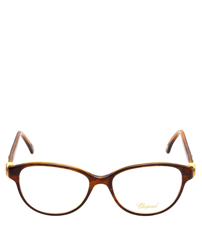 Buy Chopard Brown Oval Eye Frames for Women Online Tata CLiQ Luxury