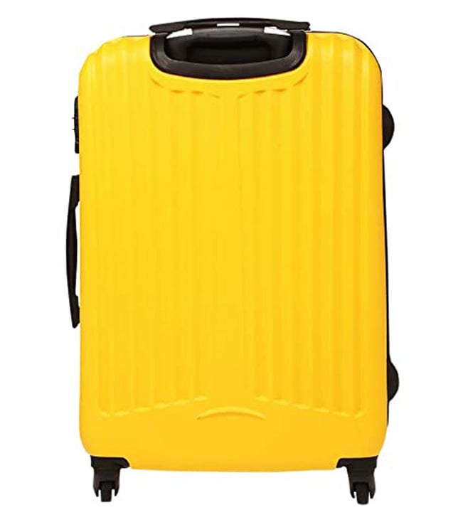 Tommy Hilfiger Yellow Crystal Hard Textured Small Cabin Trolley