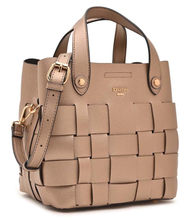 Dune London Grey Deavie Small Weave Grab Bag