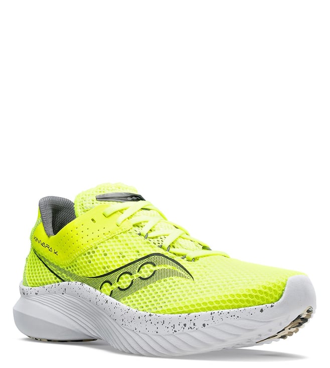 Buy Saucony Citron & Black Kinvara 14 Running Shoes for Men Online ...