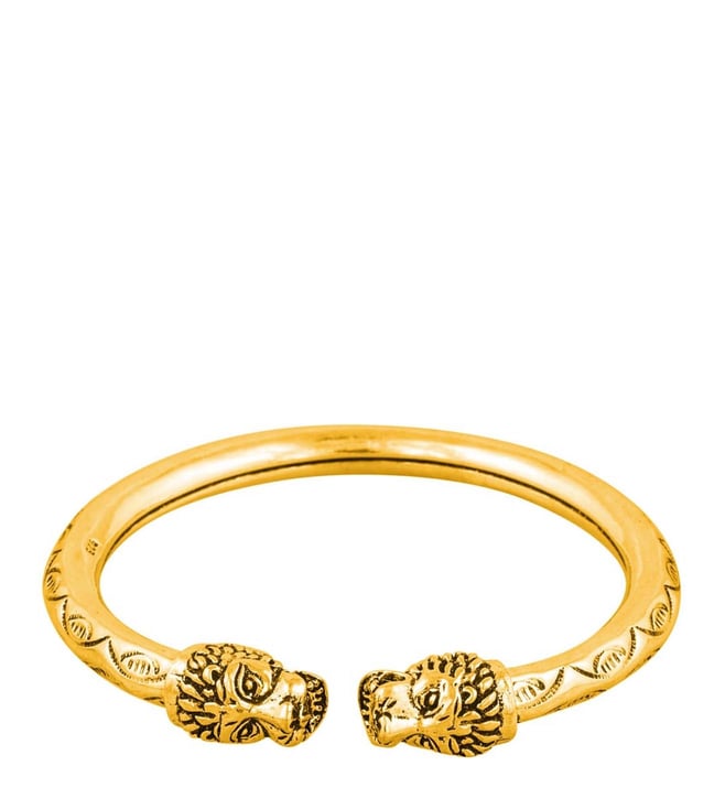 Lion hot sale gold kada