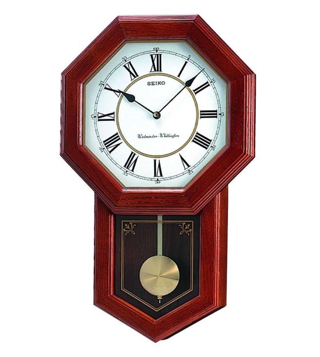 Buy SEIKO Brown Oakwood Pendulum Wall Clock Online Tata CLiQ Luxury