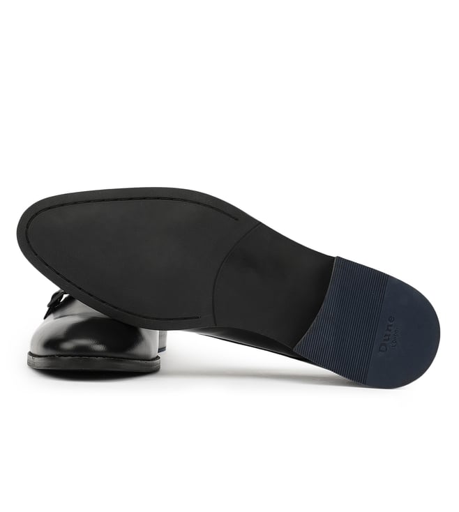 Dune London Men's ROAD ISLAND Black Monk Strap Shoes