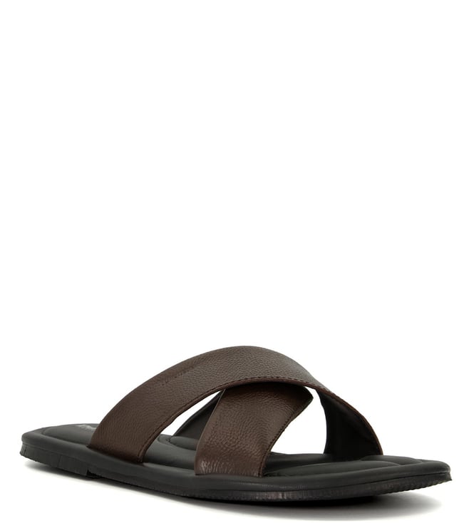 Buy Franco Leone Men Black Leather Sandals - Sandals for Men 519239 | Myntra