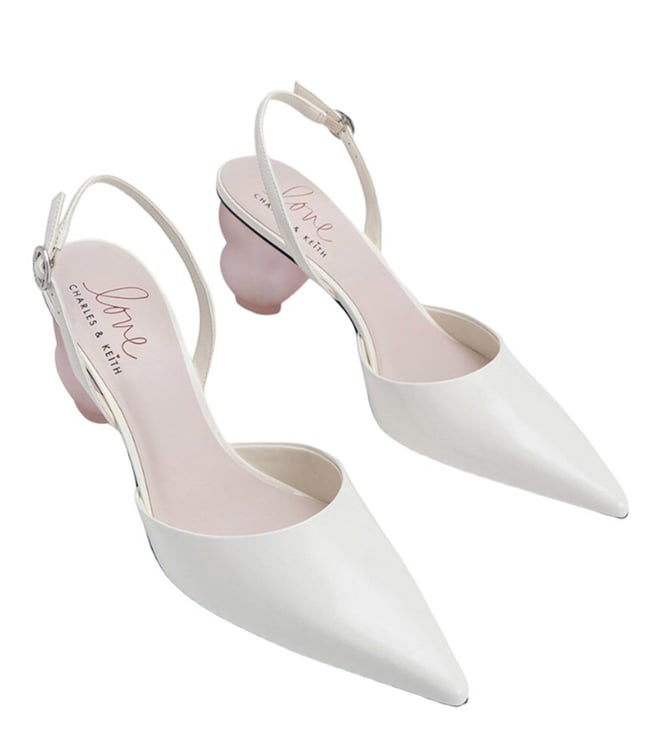 Charles & Keith Emmy Pointed-toe Pumps In Beige | ModeSens