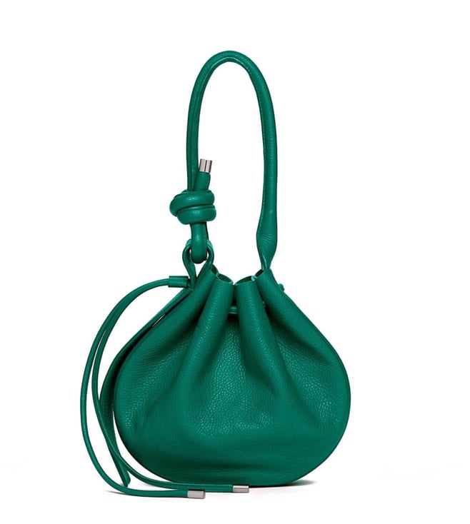 Bottega Veneta Shoulder Bags Knot Women Leather Green Avocado