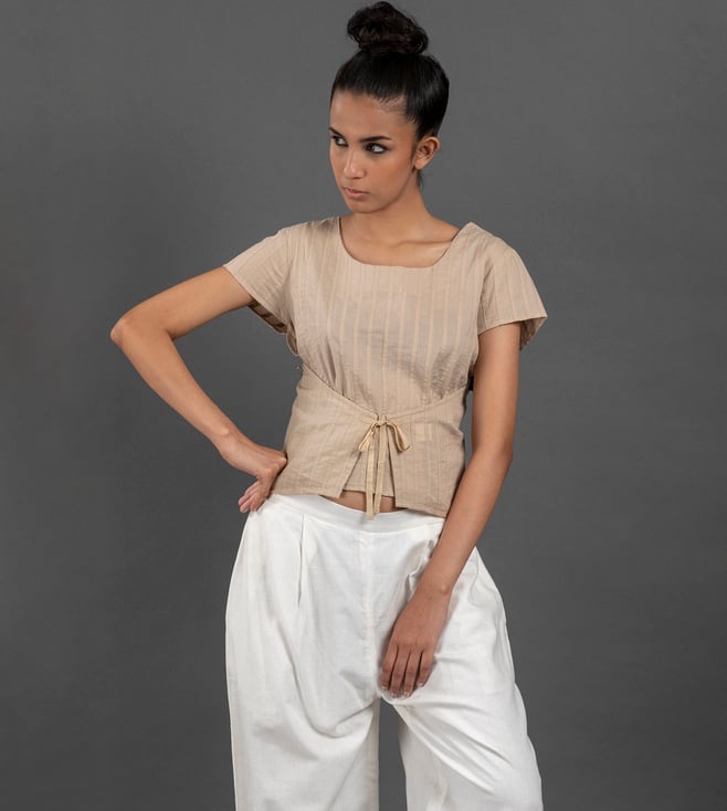 https://luxury.tatacliq.com/abraham-u0026-thakore-beige-striped-wrap-top/p-mp000000016903966