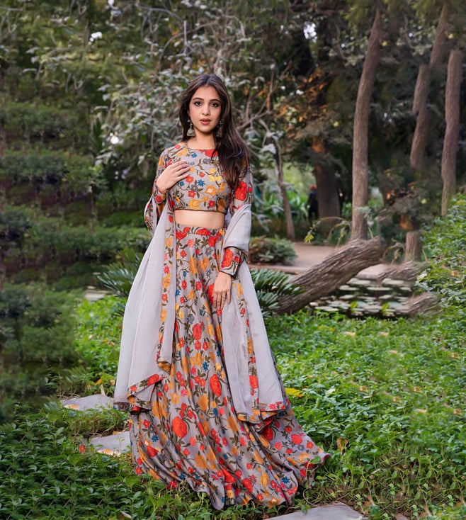 Floral Lehengas That We Gave Our Hearts To! | WedMeGood