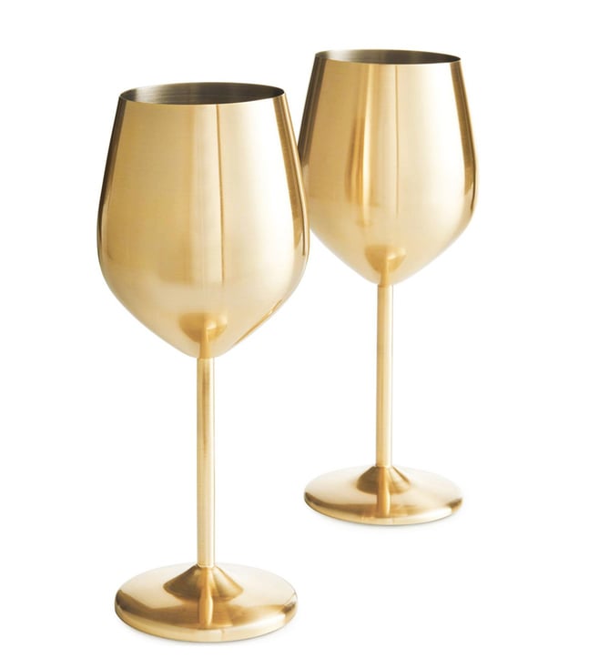 EXPLORE SHADES (Pack of 2) 2 Pieces Brass Wine Glass Glass Set Wine Glass  Price in India - Buy EXPLORE SHADES (Pack of 2) 2 Pieces Brass Wine Glass  Glass Set Wine