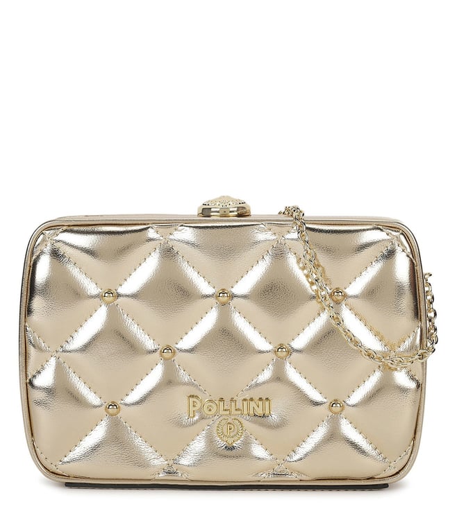 Buy House of Vian Golden Embellished Bahaar Clutch Online @ Tata CLiQ Luxury