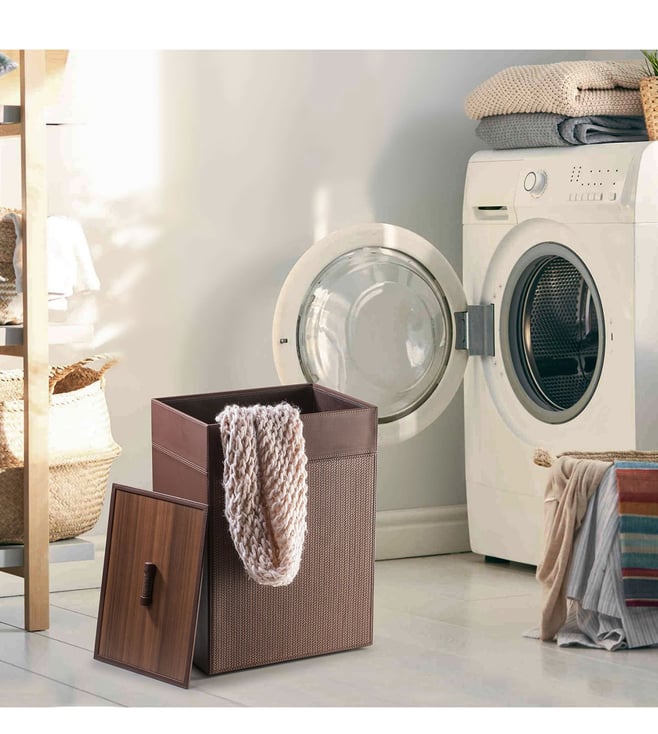 Spread Spain Brown Riggiani Storage Collection Large Laundry Box