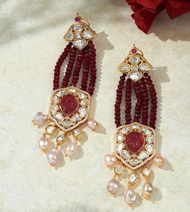 Gota Jewelry Golden Earrings and Ring Set