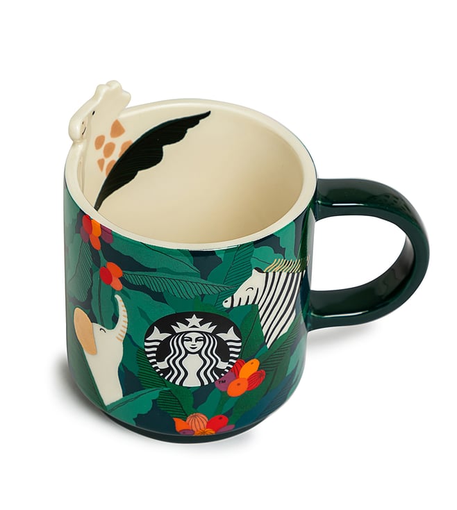 Buy Starbucks Savannah Animals Green Ceramic Mug (0.296 L) Online