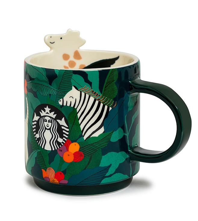 Buy Starbucks Savannah Animals Green Ceramic Mug (0.296 L) Online