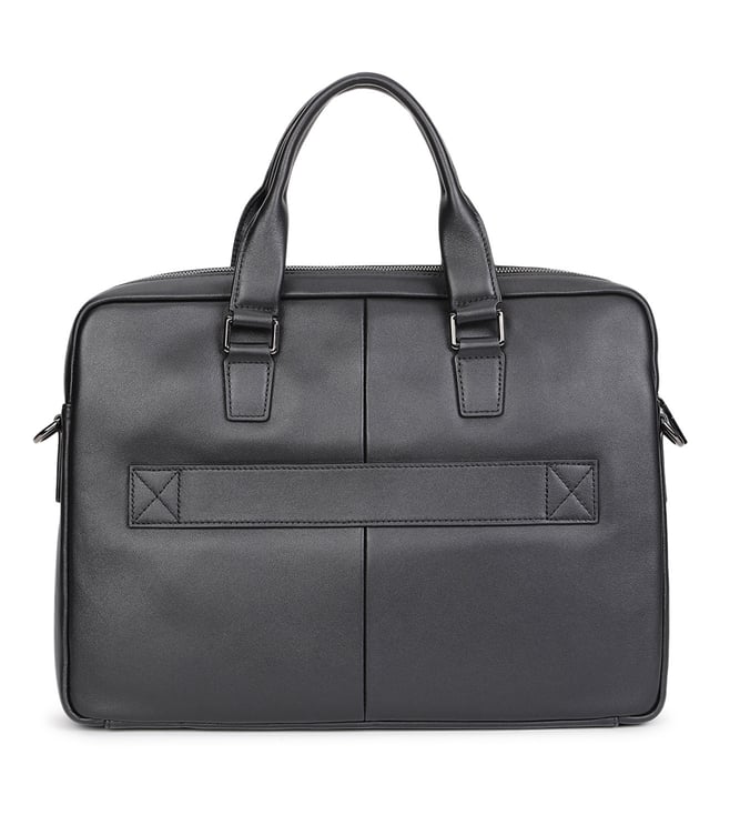 Buy CERRUTI 1881 Black HIROSHI Medium Briefcase for Men Online @ Tata ...