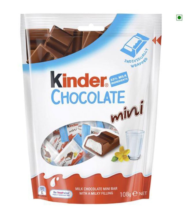Buy Kinder Mini Chocolate T18 - 108 g for Online @ Tata CLiQ Luxury
