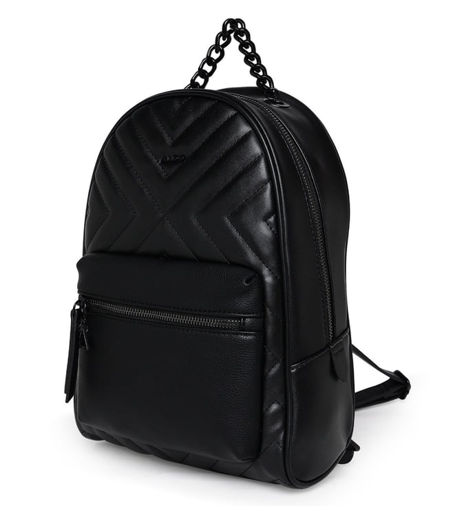 ALDO Black JERERRARI001 Quilted Medium Backpack