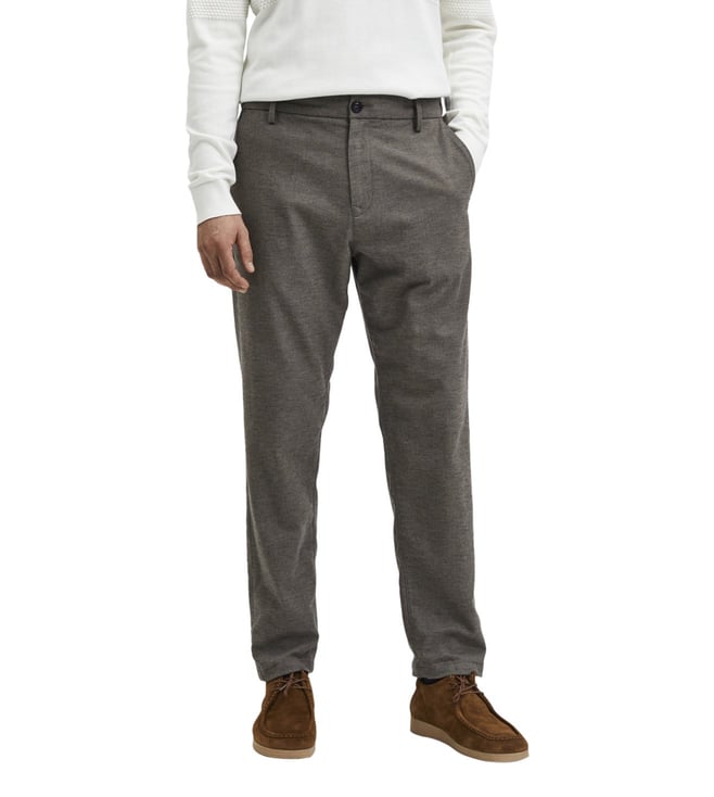 Anthracite Slim-Fit Trousers