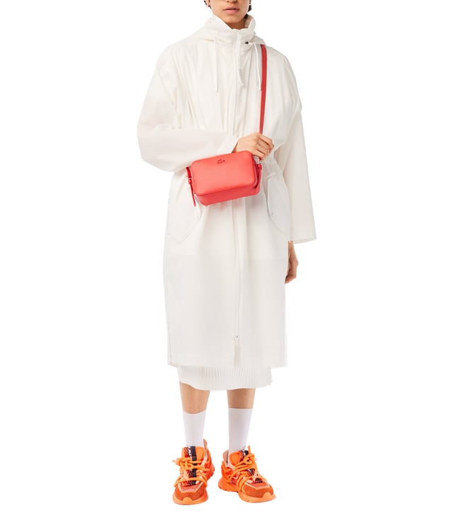 Lacoste Red Chantaco Medium Cross Body Bag