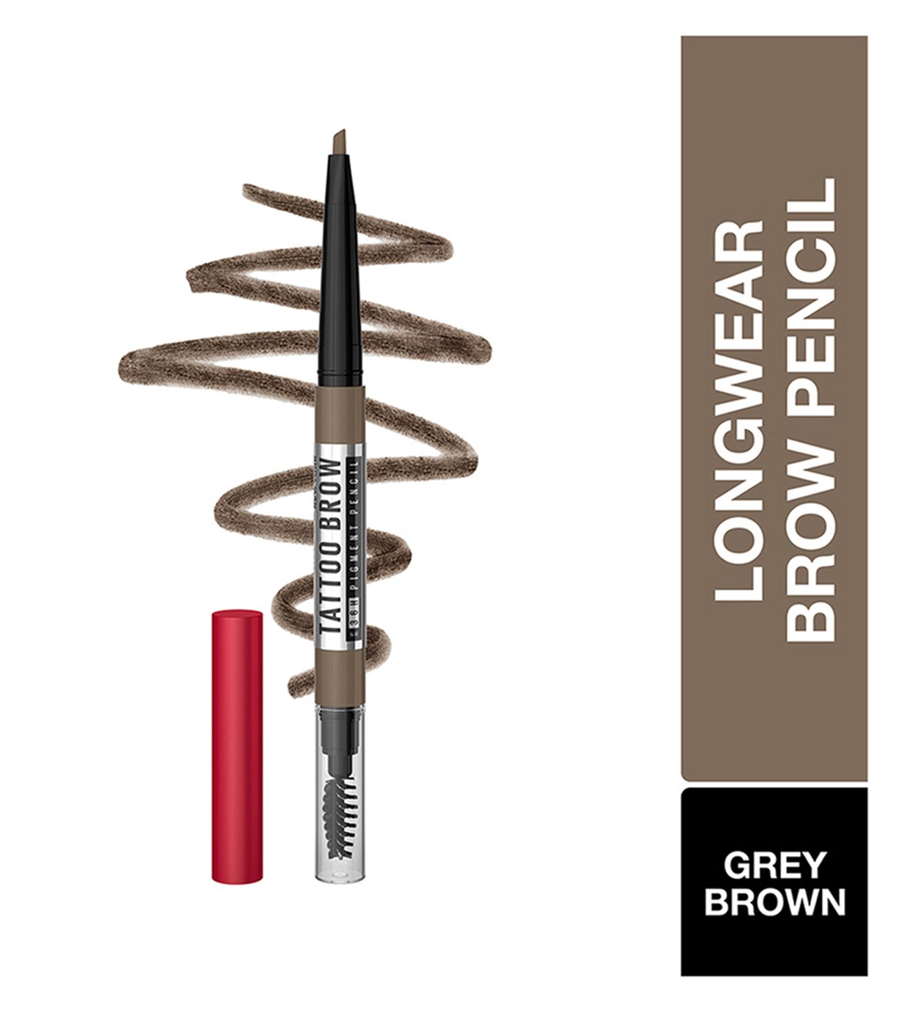 Buy Maybelline New York Tattoo Brow 36h Brow Pencil - Grey Brown