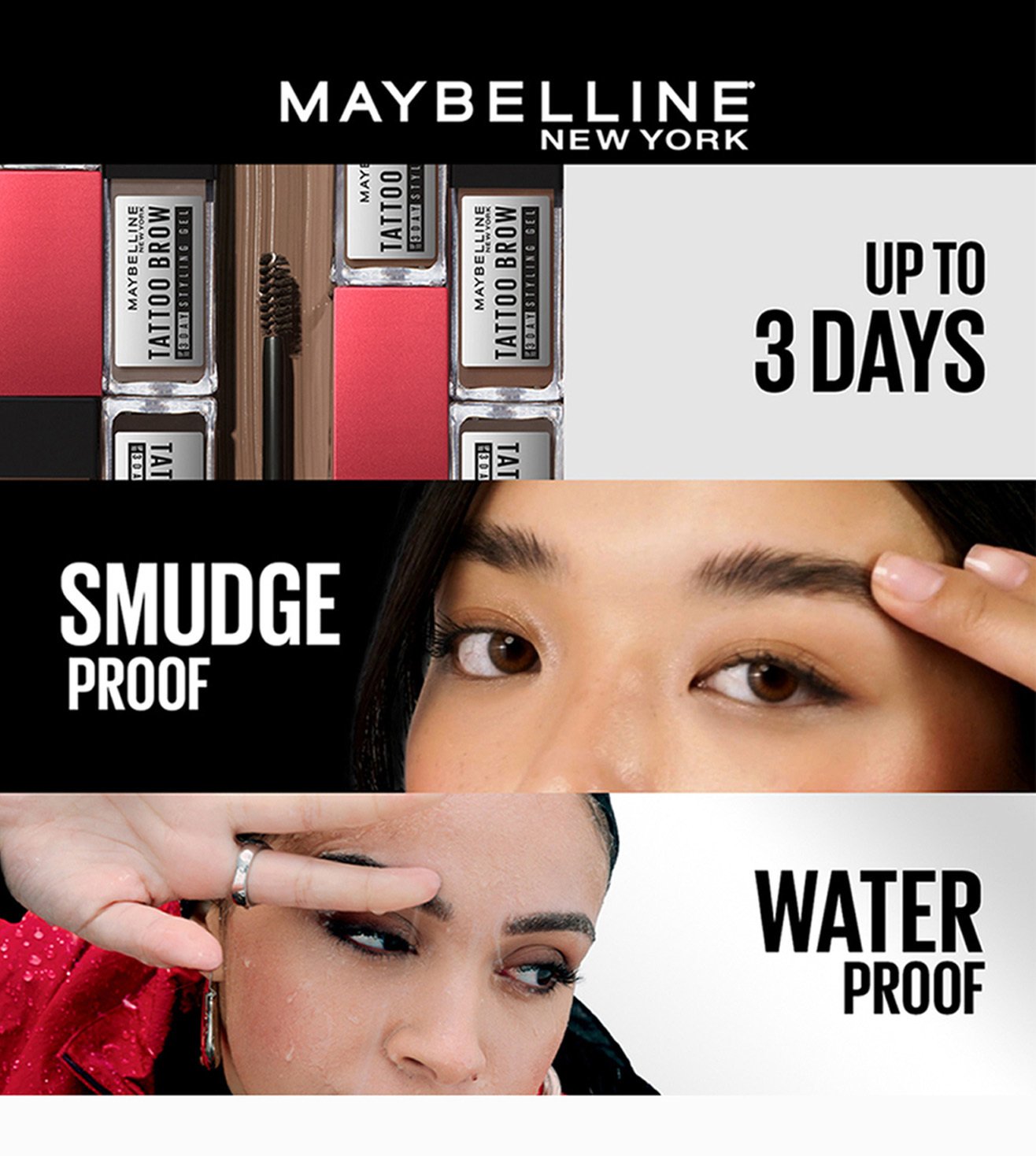REVIEW NEW Maybelline TATTOO BROW 36 HR Styling Gel  YouTube