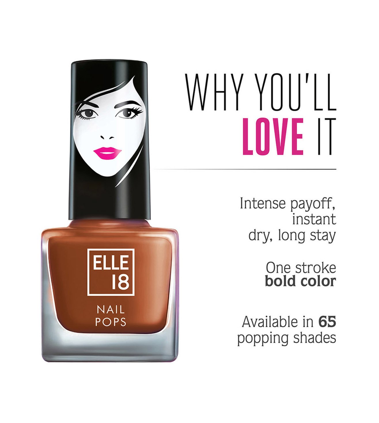 Buy Elle18 Nail Pops Nail Color 173 5 ml Online at Best Prices in India -  JioMart.