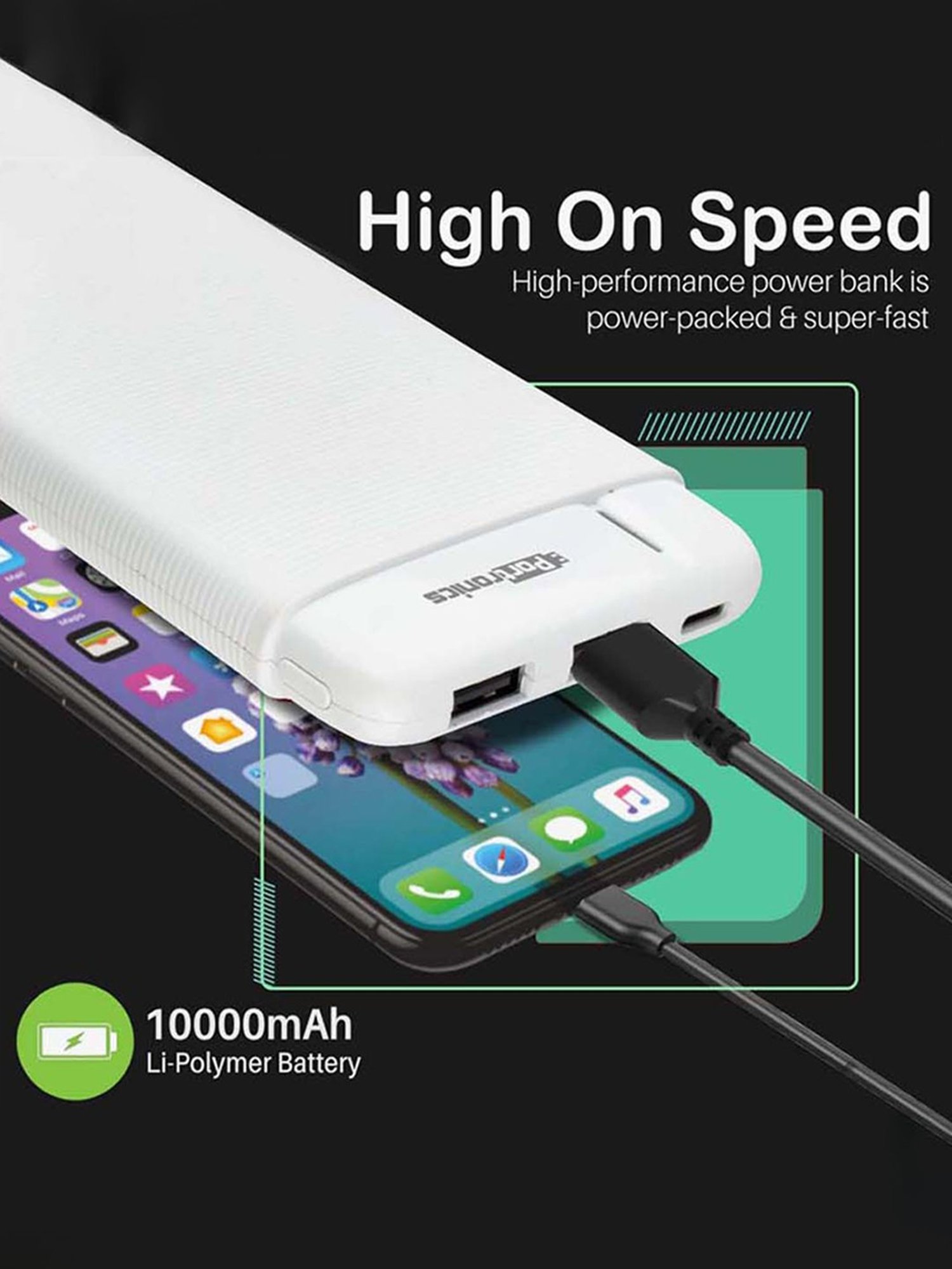 Buy Portronics Power PRO 10K POR-1110 Port 10000mAh Power Bank Online At  Best Price @ Tata CLiQ