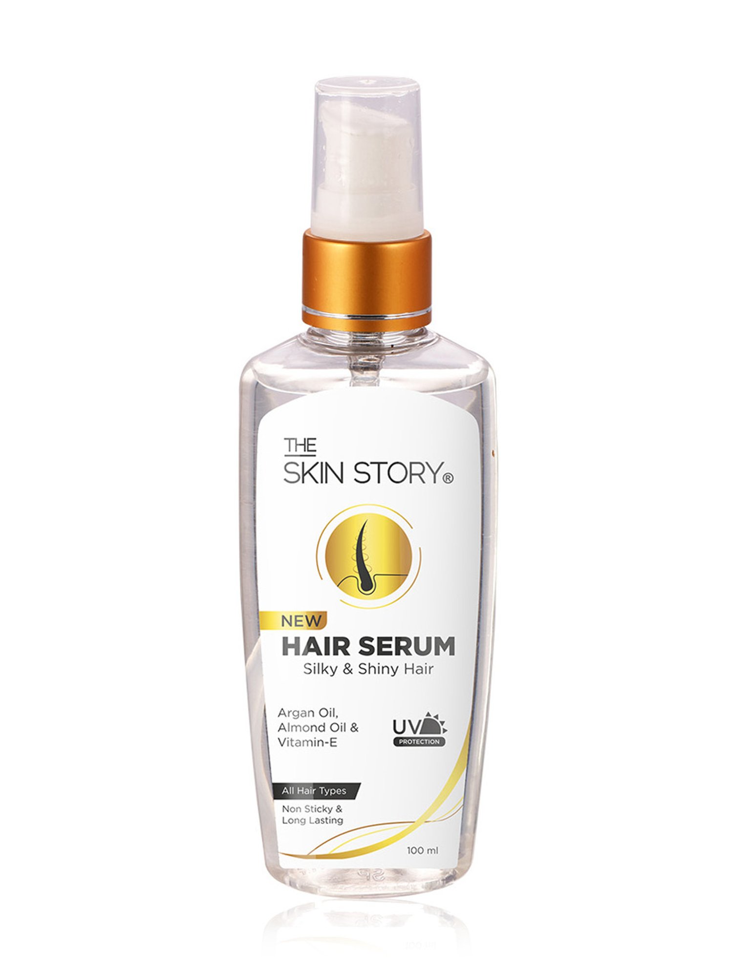 Silky and shiny top hair serum