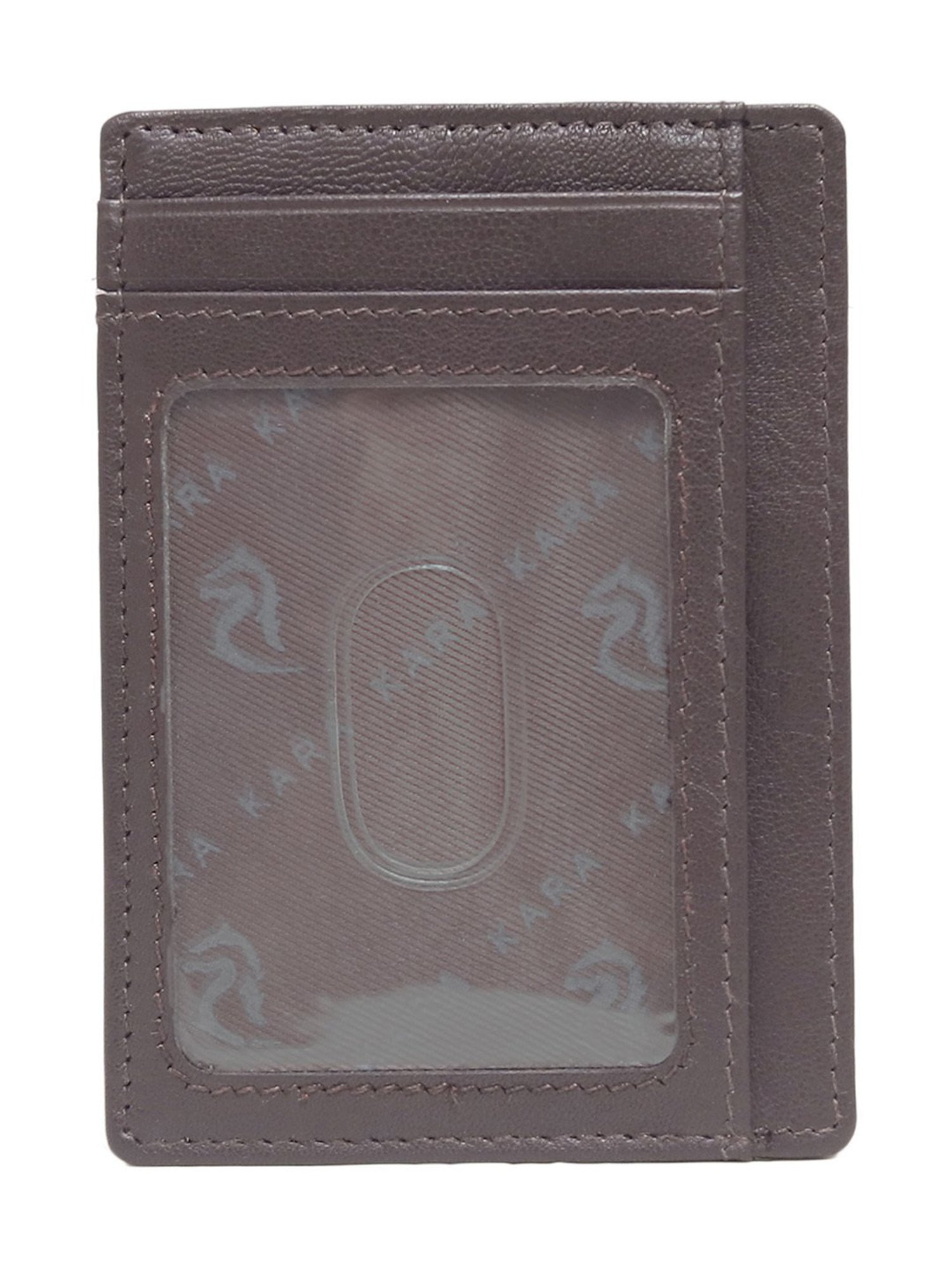 Kara Brown Leather Card Holder for Men