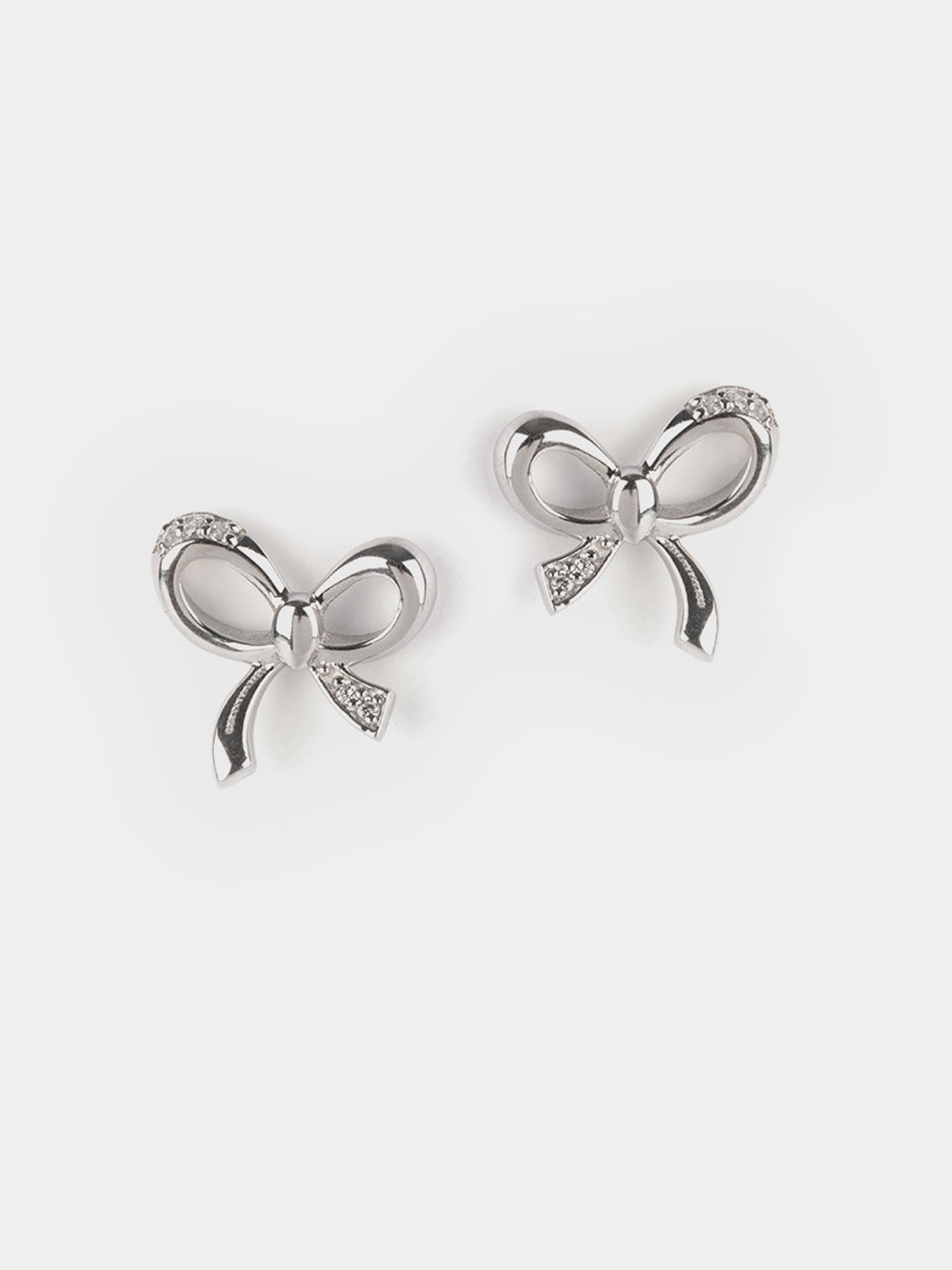 TORTOISE☆[Silver925] Mysore Bow Earrings Buy Shaya 92.5 Sterling Silver Take A Bow Earrings for Women
