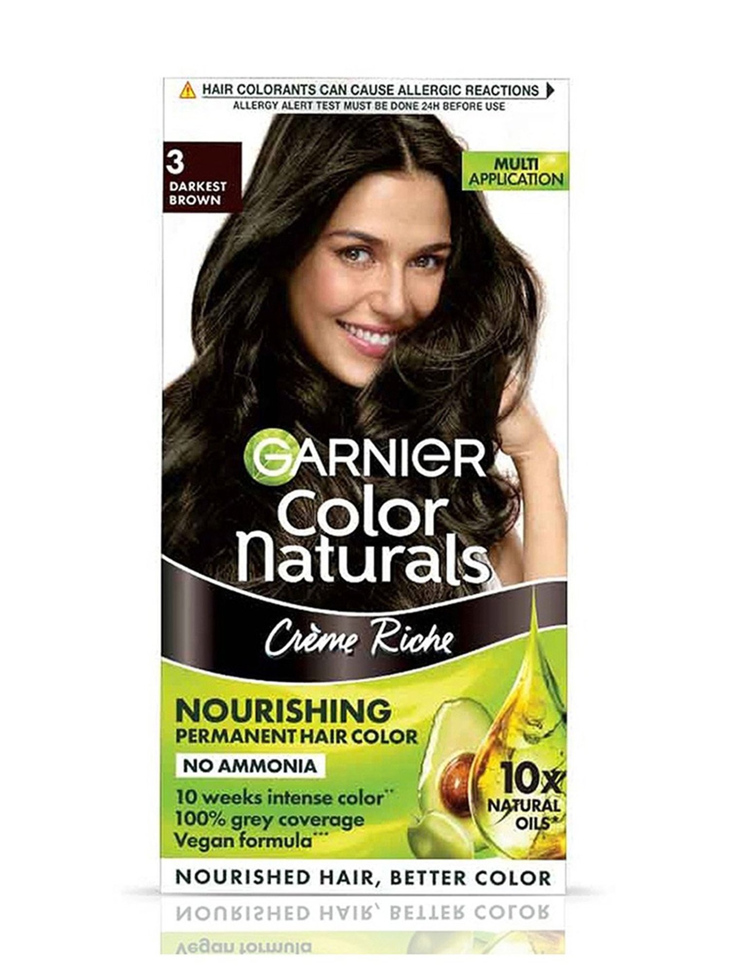 Buy GARNIER COLOR NATURALS CREME SHADE 4 BROWN 70ML  60G HAIR COLOR BOX  OF 130 ML Online  Get Upto 60 OFF at PharmEasy
