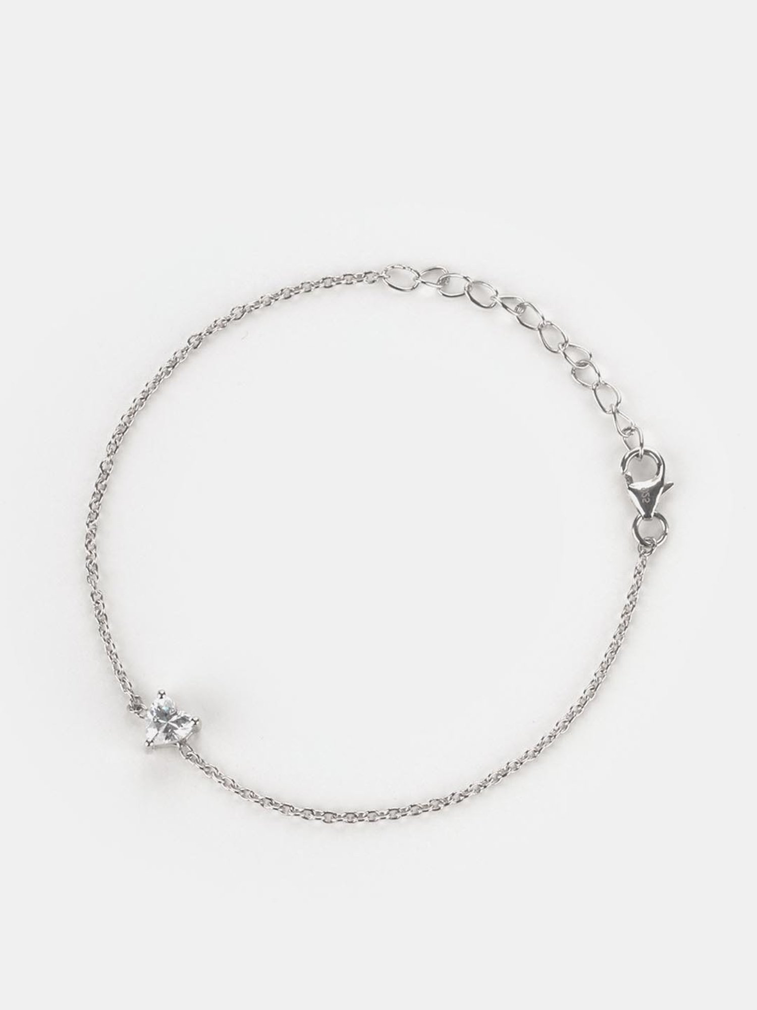 Buy Minimal Heart Charm Silver Plated Bracelet Online At Best Price @ Tata  CLiQ