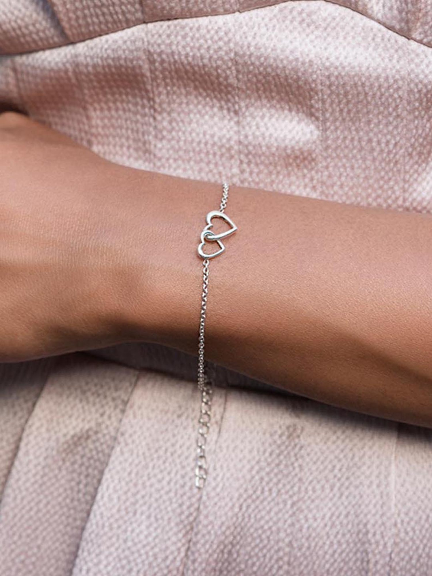Casual Wear Silver Heart Bracelet, Size: Adjustable at Rs 450/piece in  Jaipur