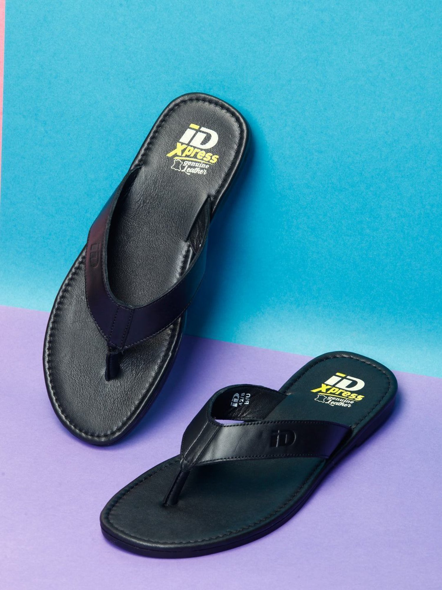 Buy ID Men's Xpress Black Thong Sandals for Men at Best Price