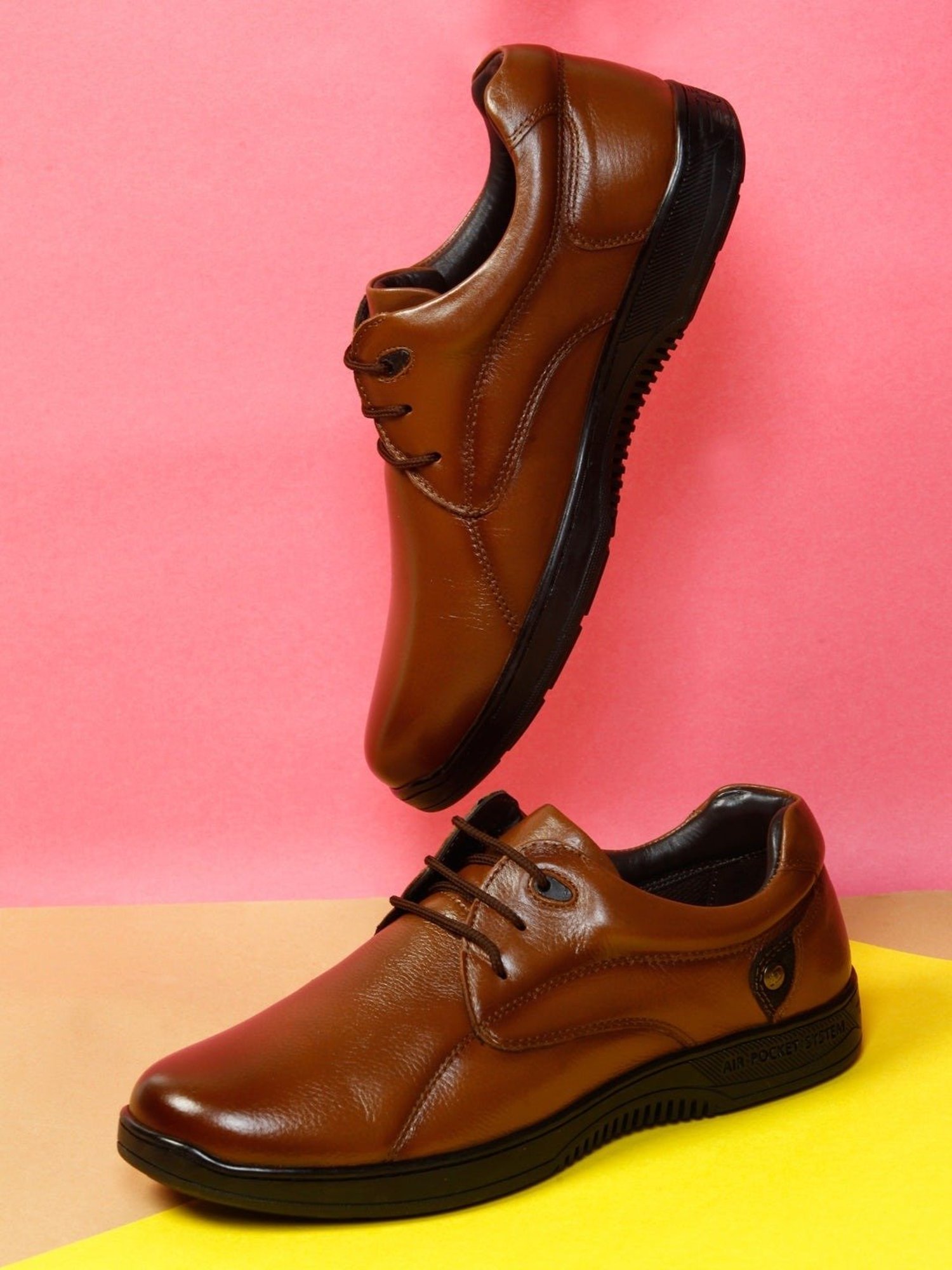 Id textured sale derby formal shoes