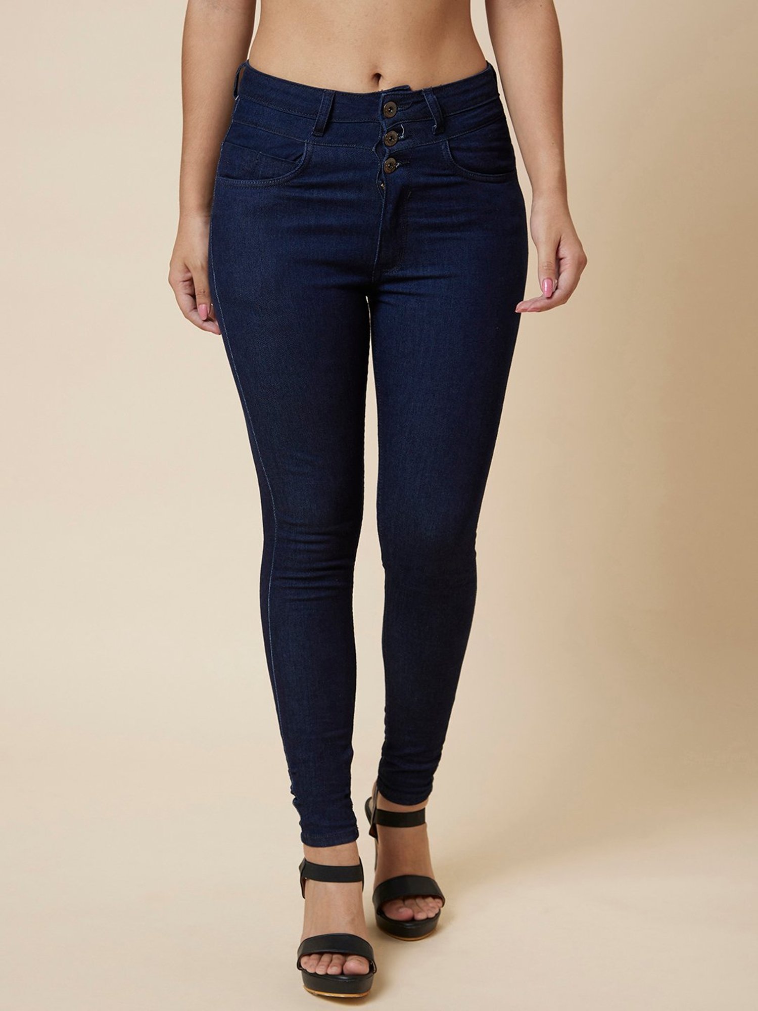 Light Blue Solid Full Length Casual Women Skinny Fit Jeans - Selling Fast  at Pantaloons.com