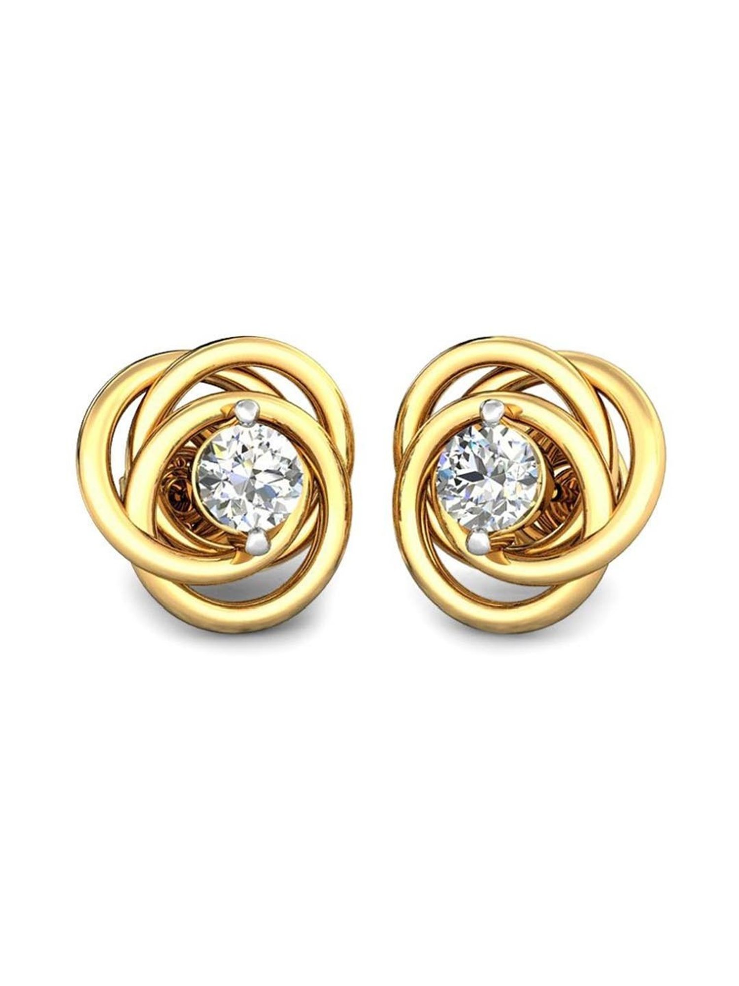 Candere by Kalyan Jewellers Yellow Gold 18kt Diamond Drop Earring Price in  India  Buy Candere by Kalyan Jewellers Yellow Gold 18kt Diamond Drop  Earring online at Flipkartcom