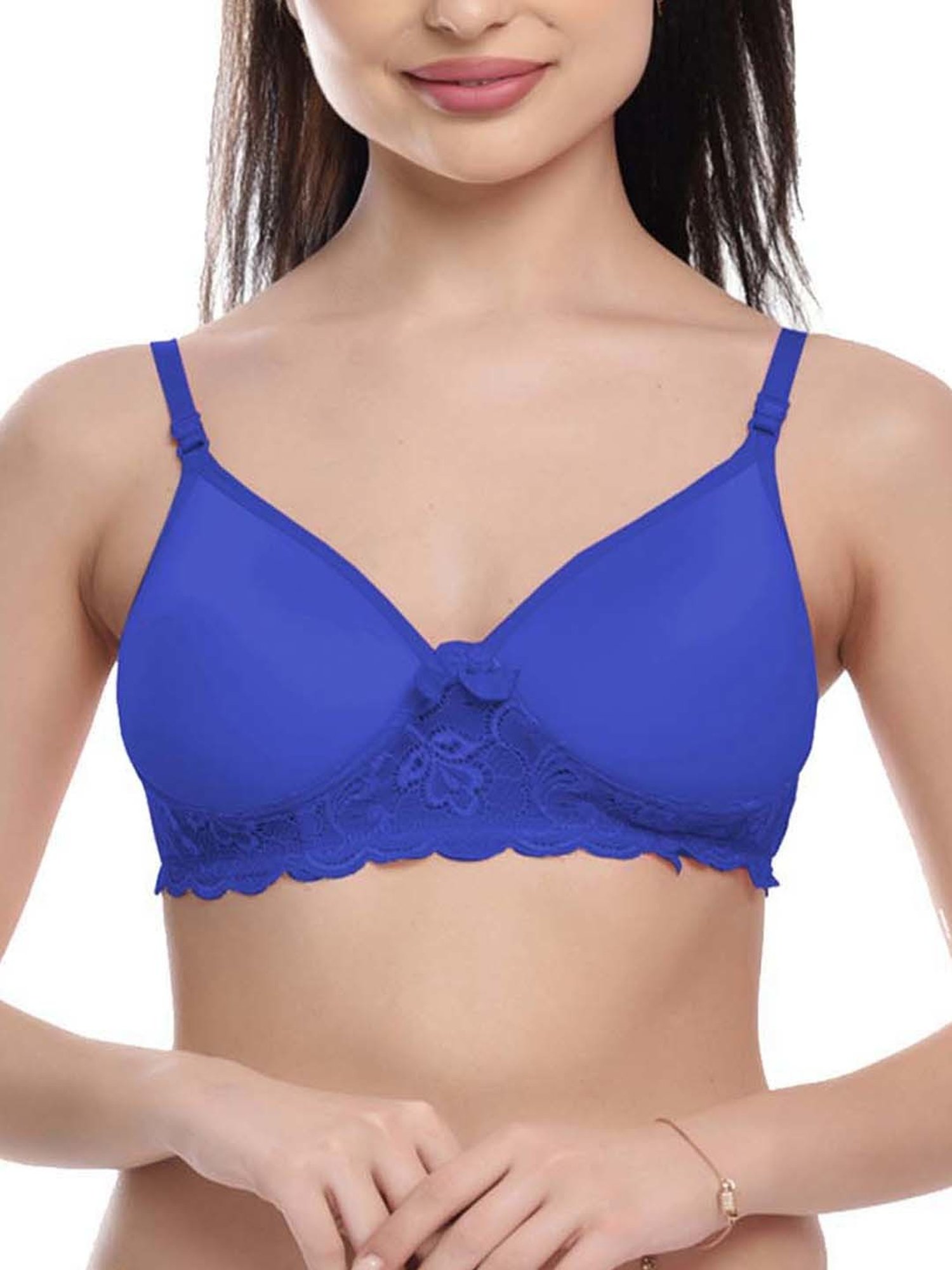 Buy FIMS: Fashion is my Style Purple & Beige Bras - Pack Of 3 for