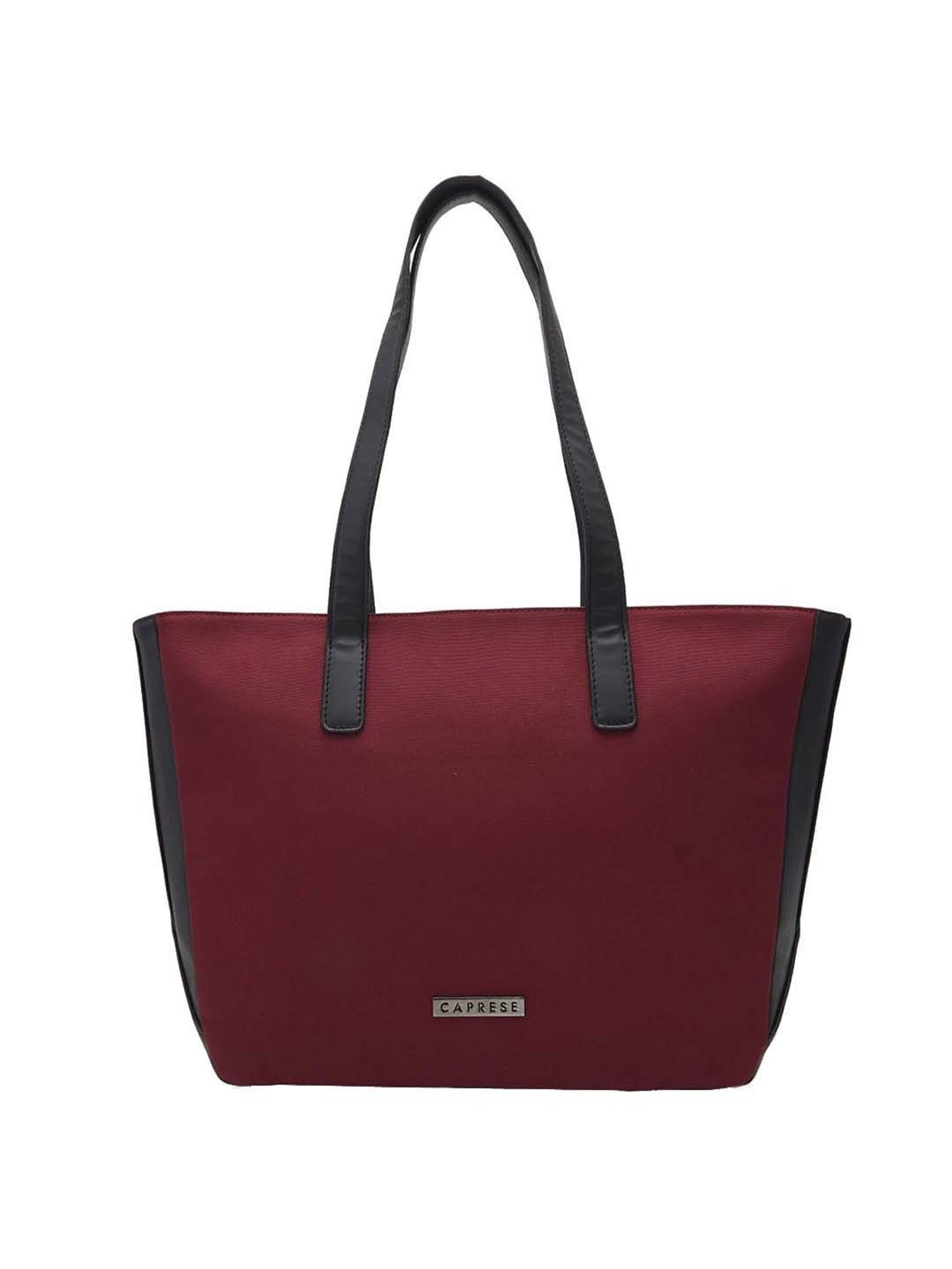 Buy Caprese Rogue Red Solid Large Tote Handbag Online At Best