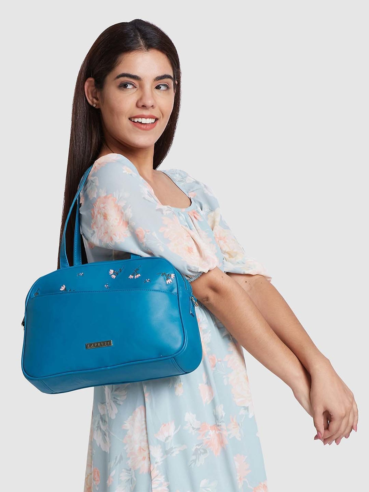 Buy Caprese Lari Brick Red Solid Handbag For Women At Best Price @ Tata CLiQ