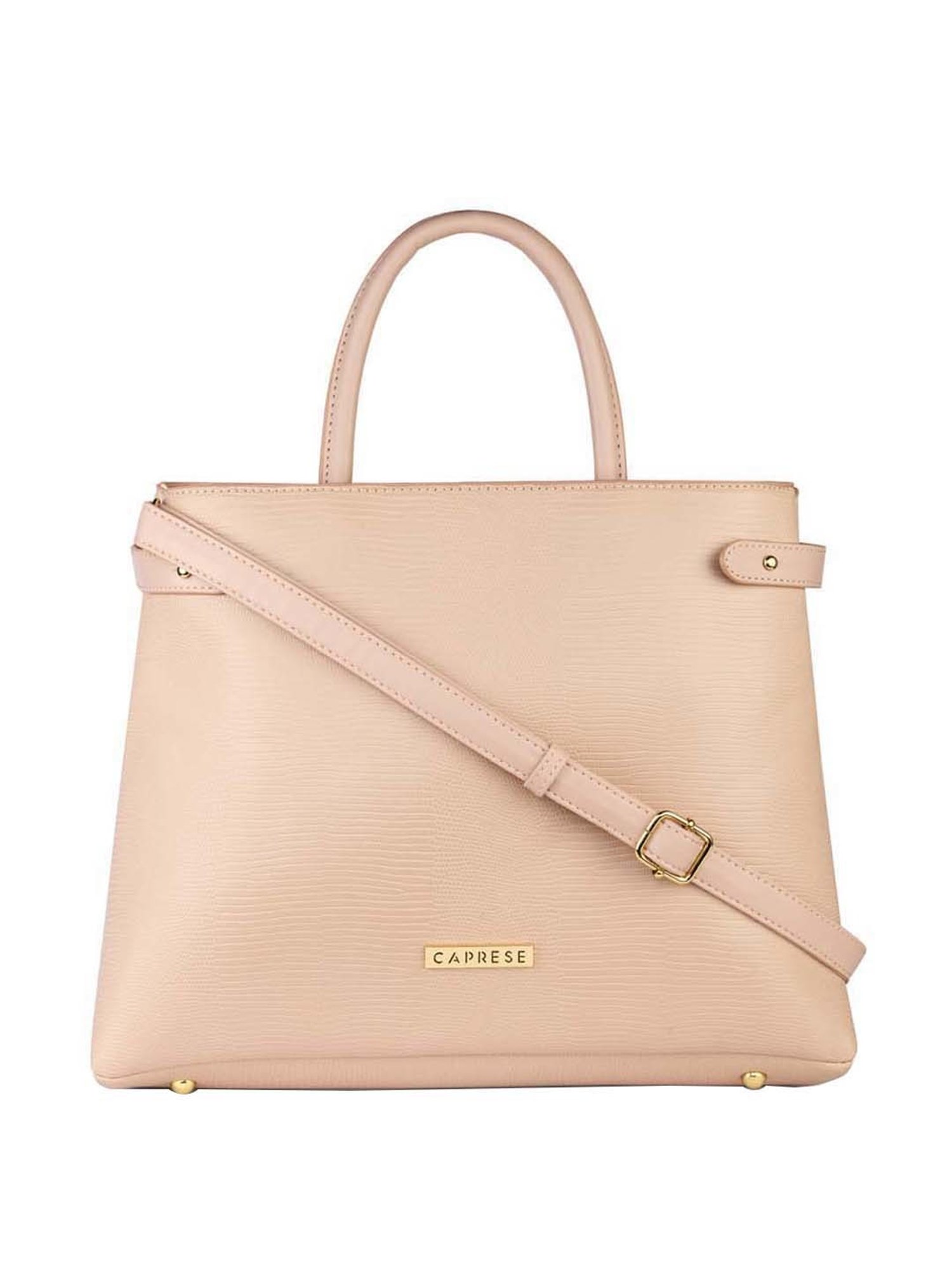 Buy Caprese Tan Solid Small Handbag Online At Best Price @ Tata CLiQ