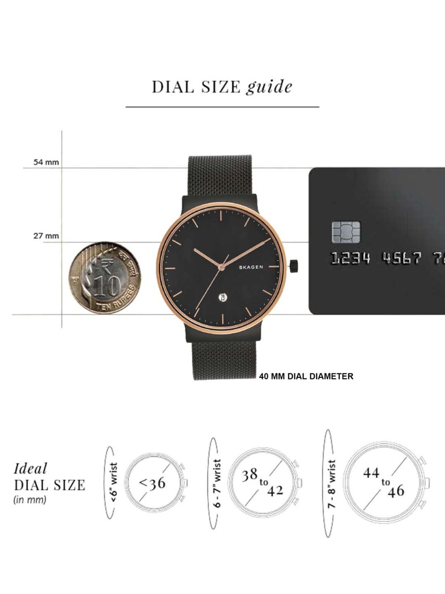 Skagen Men's Ancher Quartz Watch, Two-Tone : Amazon.in: Watches