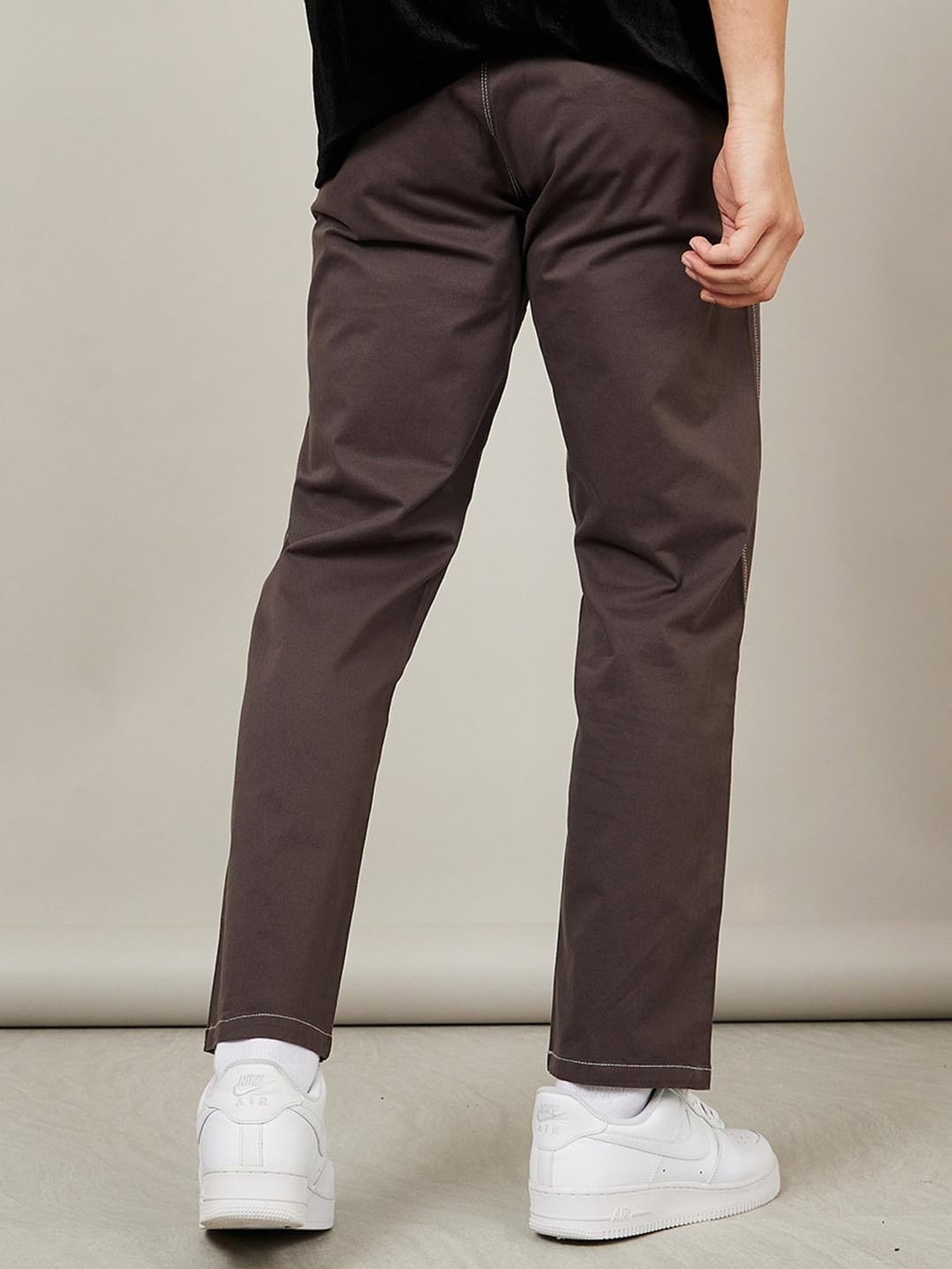 Buy Styli Black Cotton Relaxed Fit Joggers for Mens Online @ Tata CLiQ