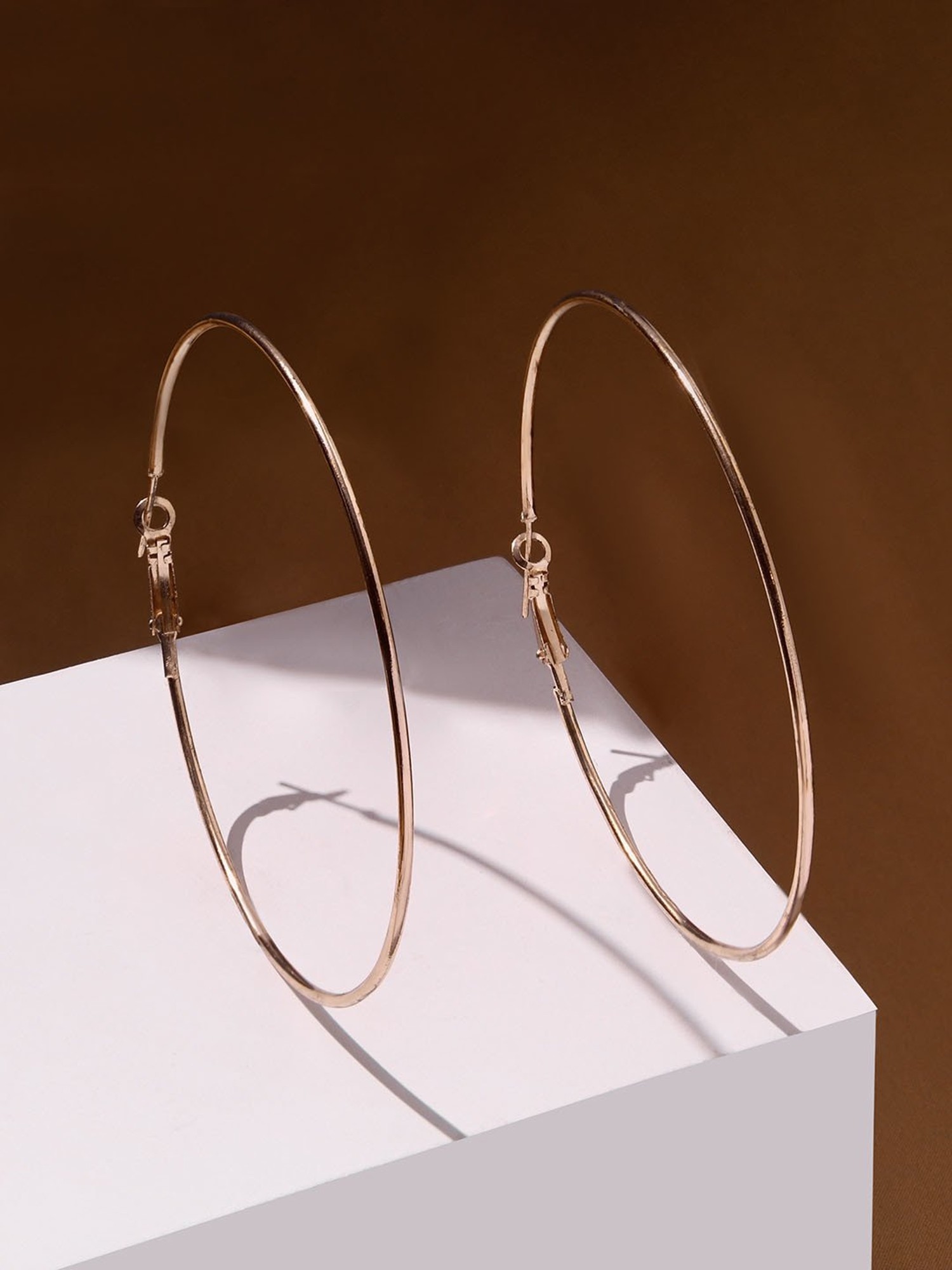 Yellow Chimes Swarovski Classic Designer Silver Plated Stylish Hoop Earrings  Buy Yellow Chimes Swarovski Classic Designer Silver Plated Stylish Hoop  Earrings Online at Best Price in India  Nykaa
