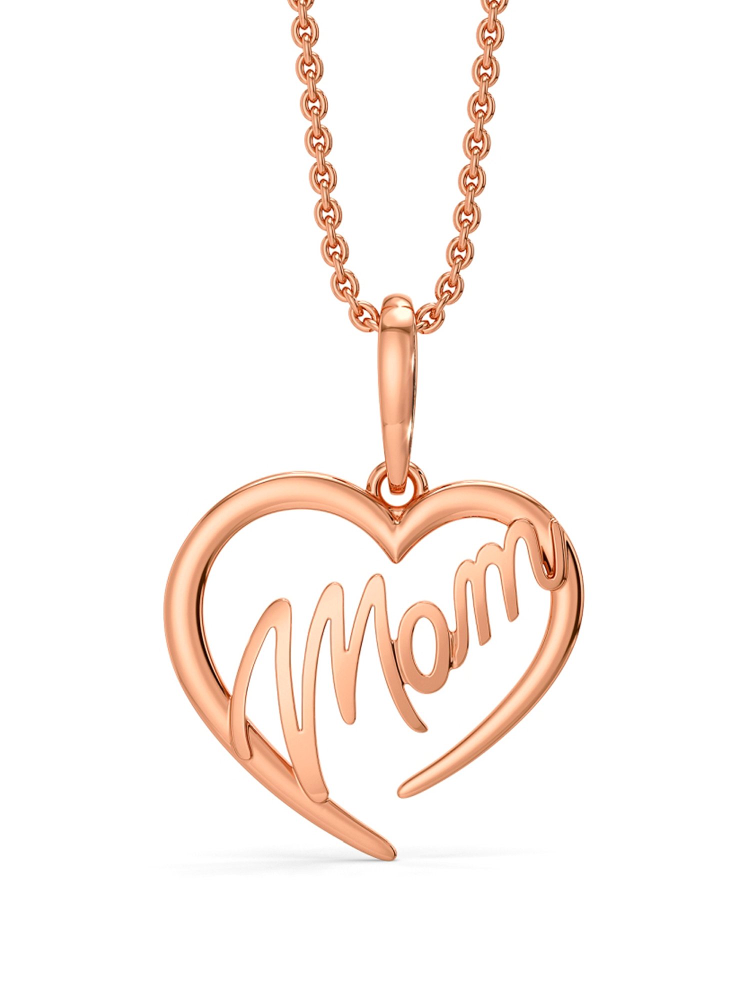 Gold mom heart deals necklace