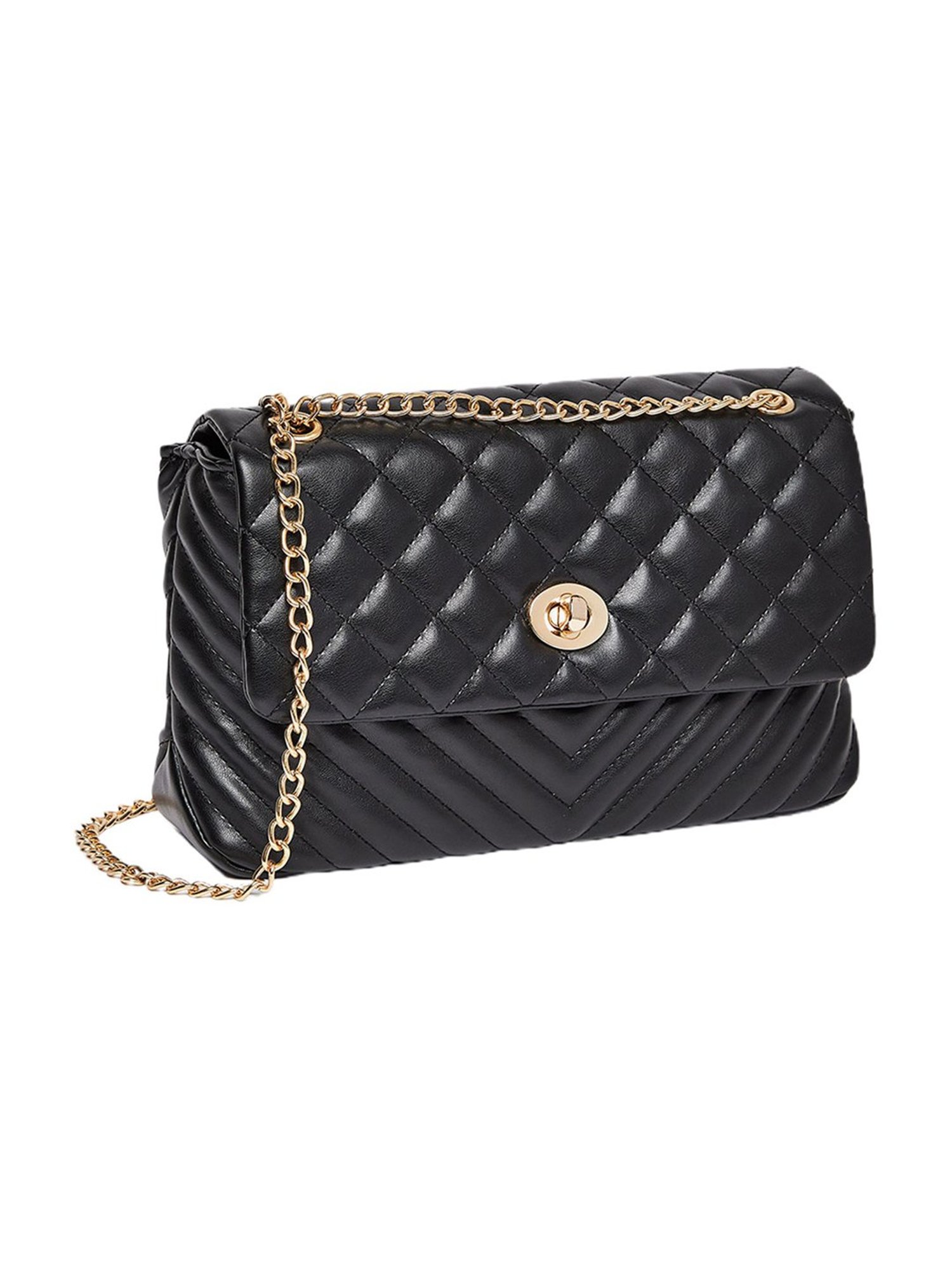 Quilted Shoulder Bags for Women Designer Black Chain Purse Small Classic Leather  Crossbody Clutch Handbag 